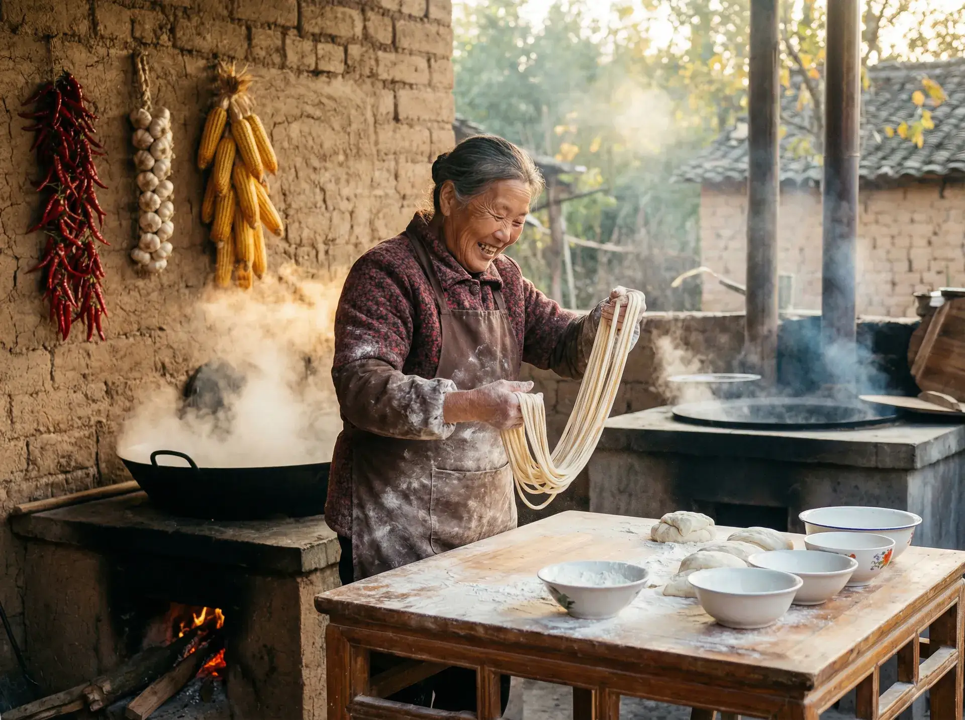 农家大嫂手擀面 - 朋友娇妻的滋味 乡村美食